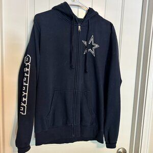 Dallas Cowboys Blue zip up Hoodie Women size L